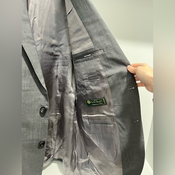 J. Crew Ludlow Slim-fit Suit Jacket Double Vent Loro Piana Wool Charcoal 44L NEW - Picture 11 of 17